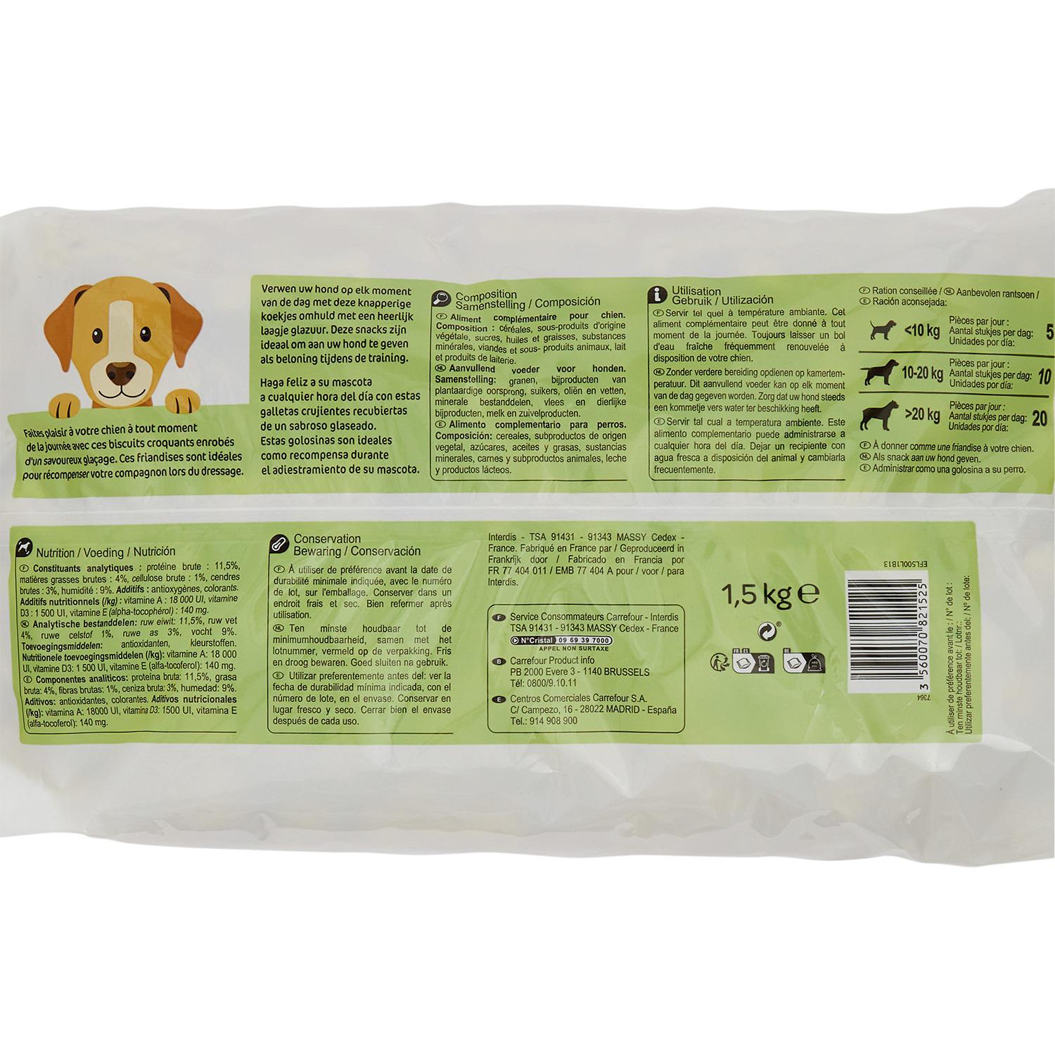 Galletas para perros Carrefour 1,5 Kg