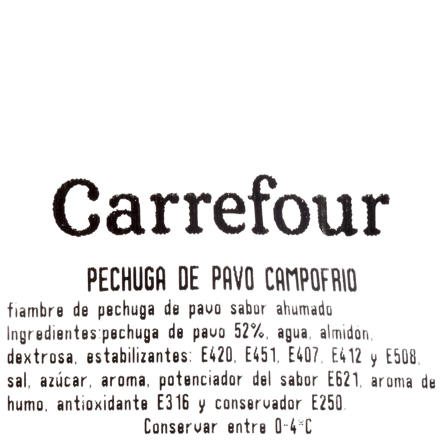 Pechuga de pavo en lonchas Campofrío 170 g aprox