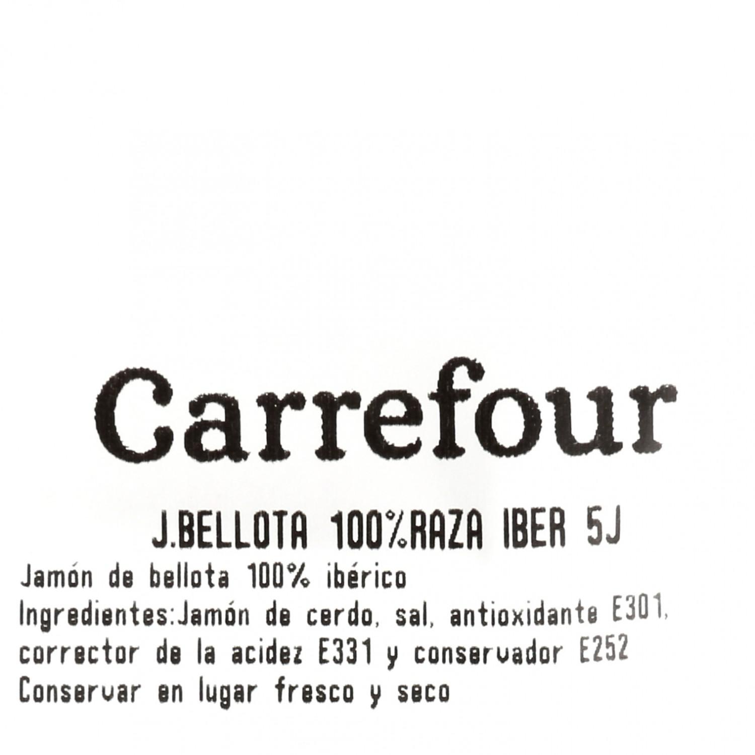 Jamón de Bellota Ibérico 100% Raza Ibérica 5J 100 g aprox