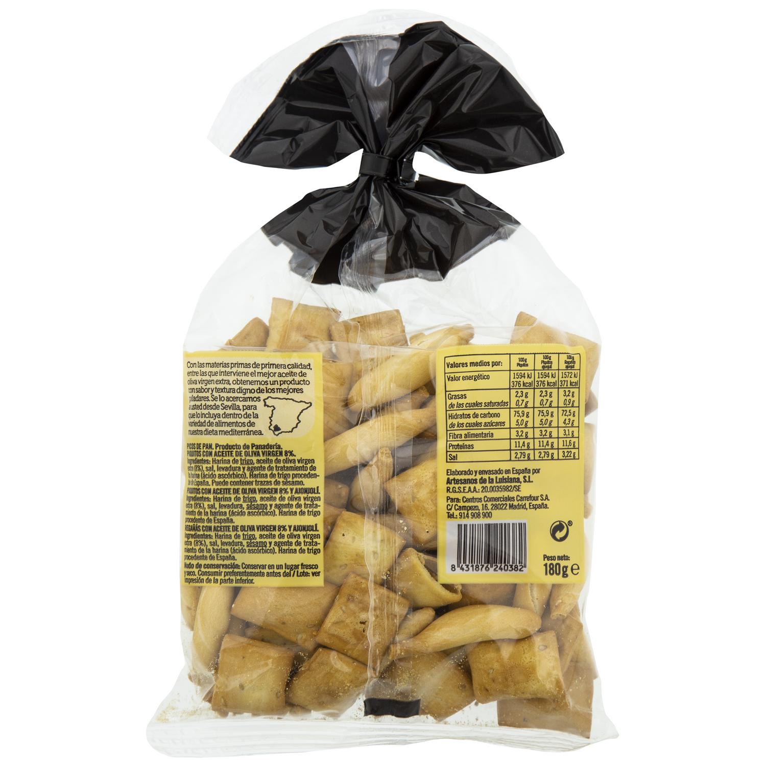 Picos y regañas De Nuestra Tierra 180 g.