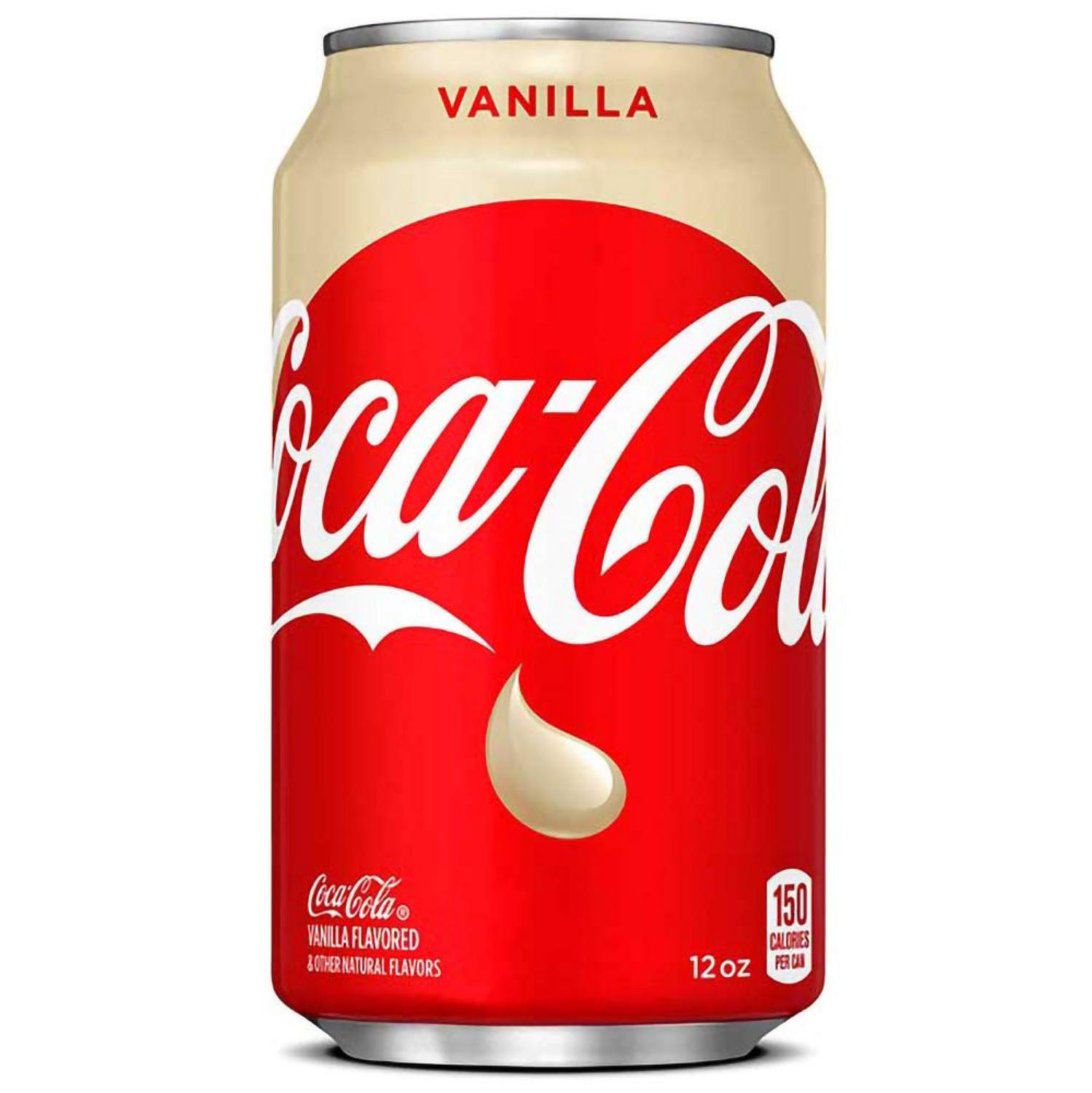 Coca Cola sabor vanilla lata 33 cl.