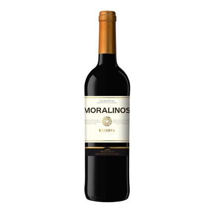 Vino tinto reserva Moralinos D.O. Valdepeñas 75 cl.