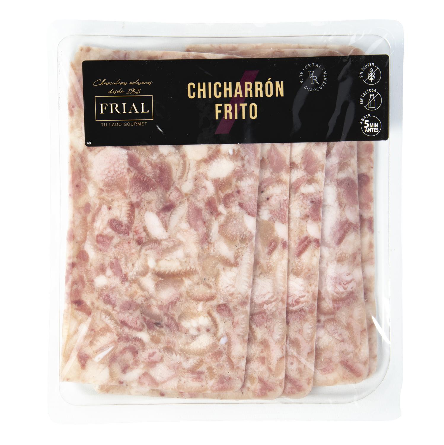Chicharrón frito en lonchas sin gluten y sin lactosa 200 g