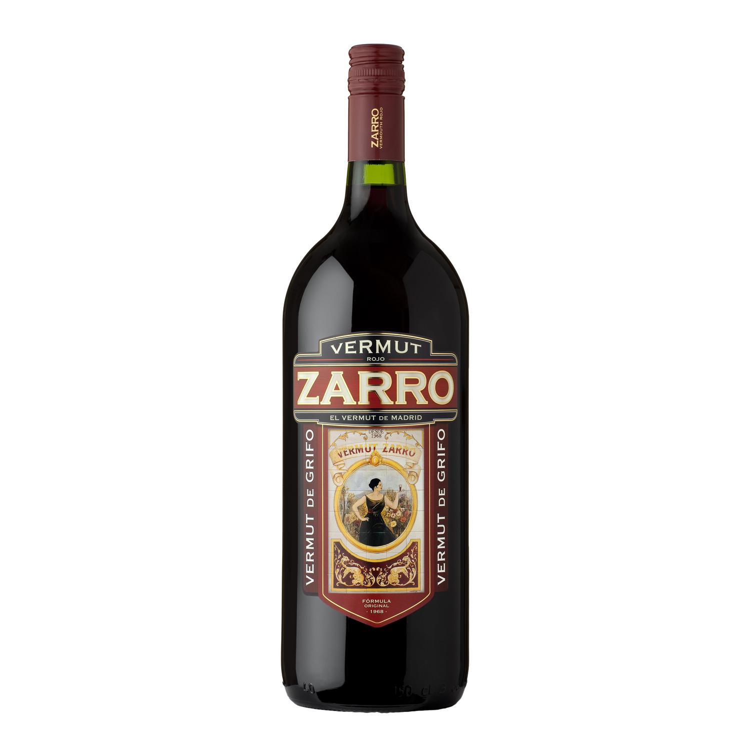 Vermut Zarro rojo sin gluten 1,5 l.
