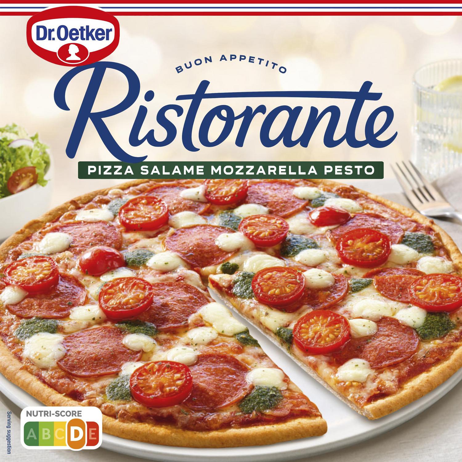 Pizza salame mozzarella pesto Ristorante Dr. Oetker 360 g.
