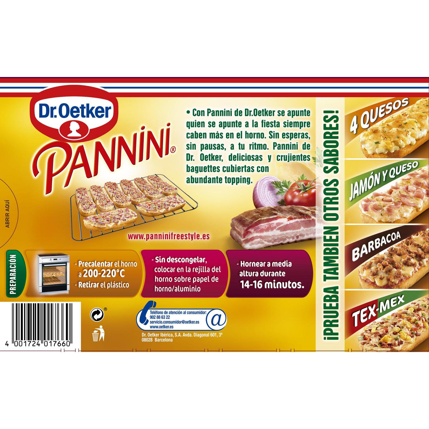 Pannini bacon crispy Dr. Oetker 250 g.