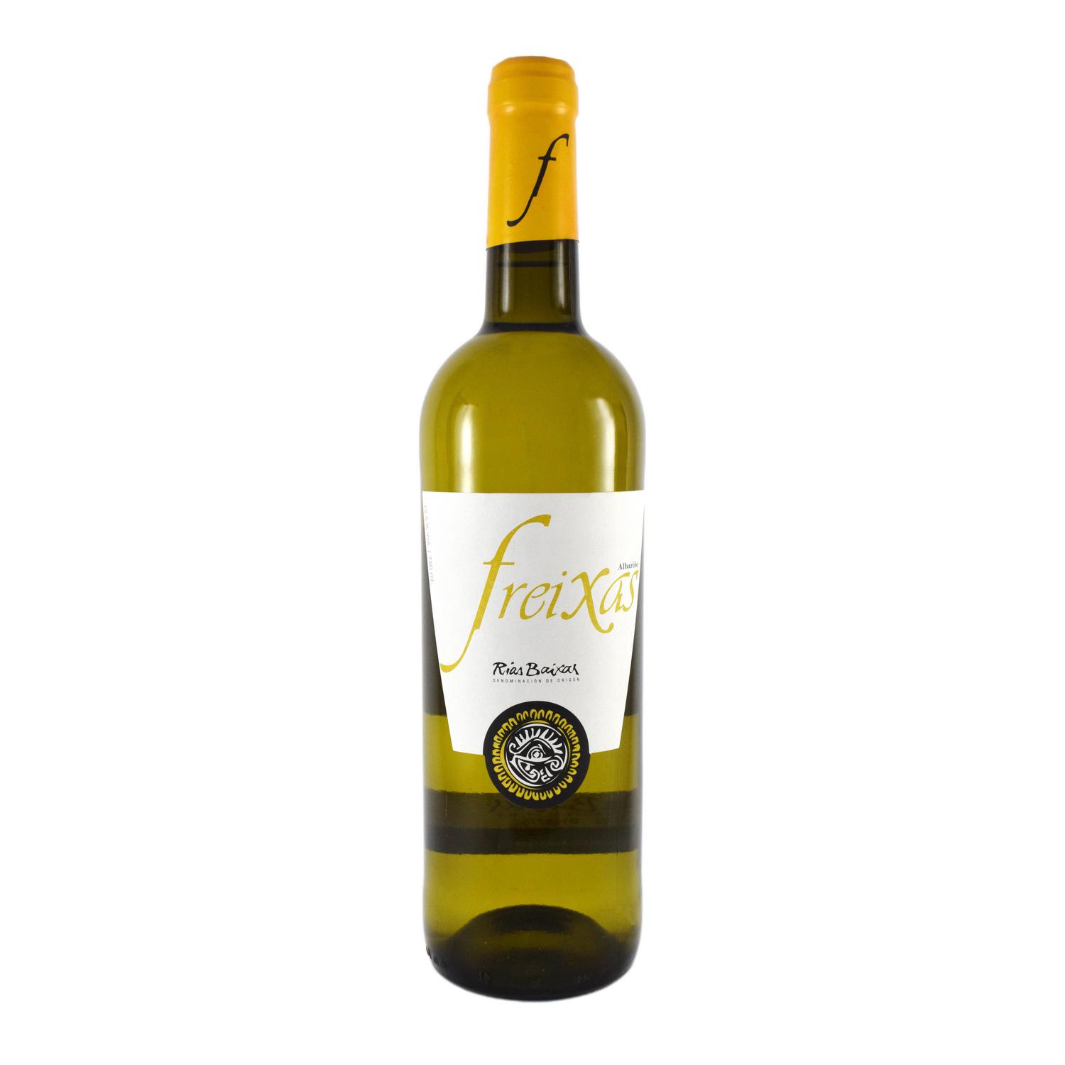 Vino blanco joven albariño Freixas Vendimia Seleccionada D.O. Rías Baixas 75 cl.