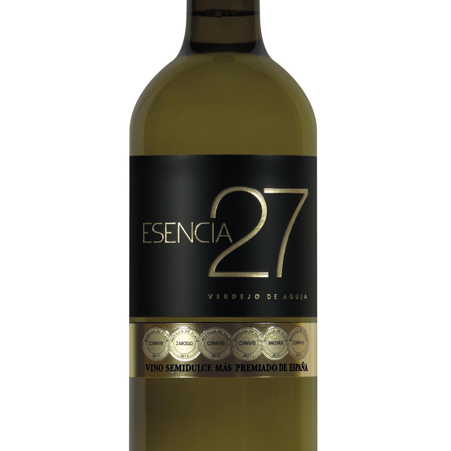 Vino semidulce joven verdejo Esencia 27 V.T. Castilla y León 75 cl.