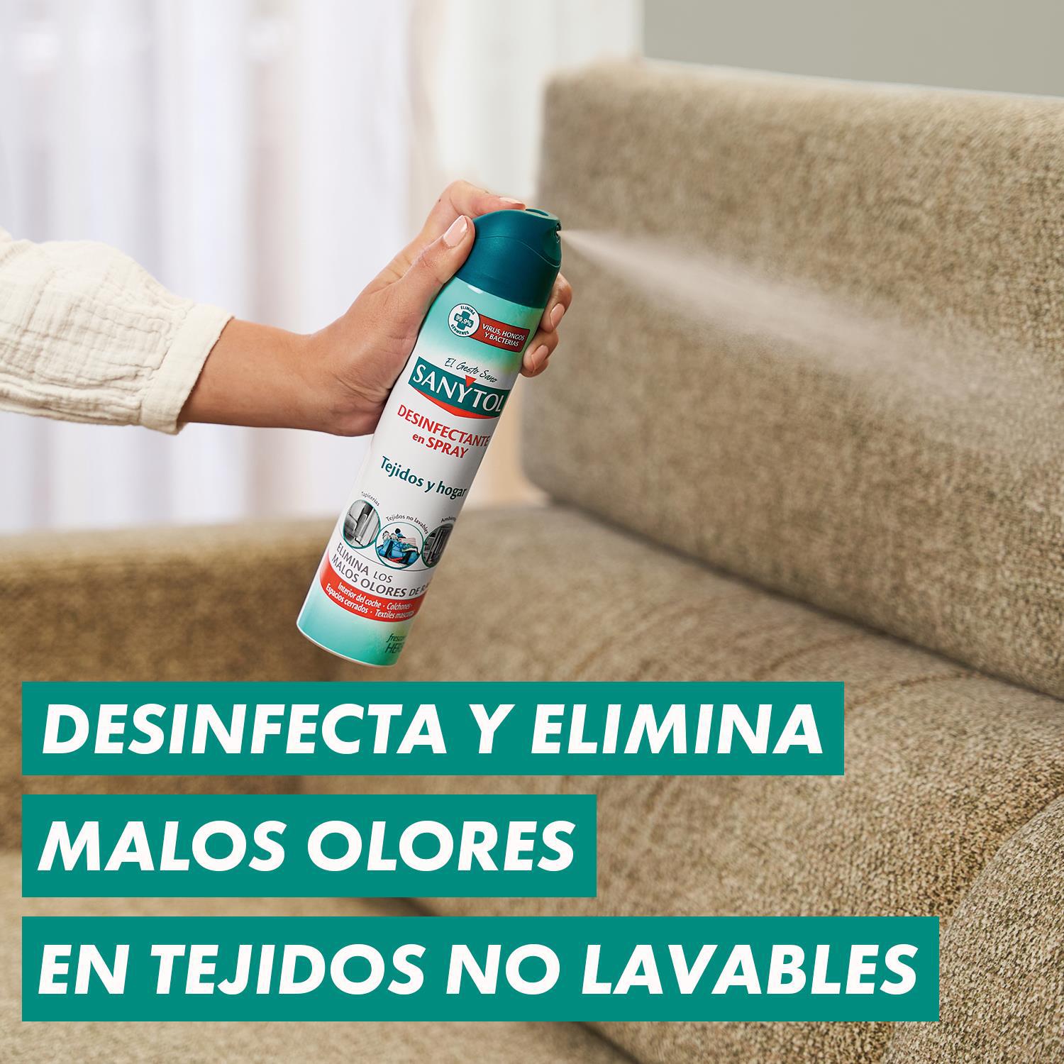 Desinfectante en spray hogar y tejidos Sanytol 300 ml.