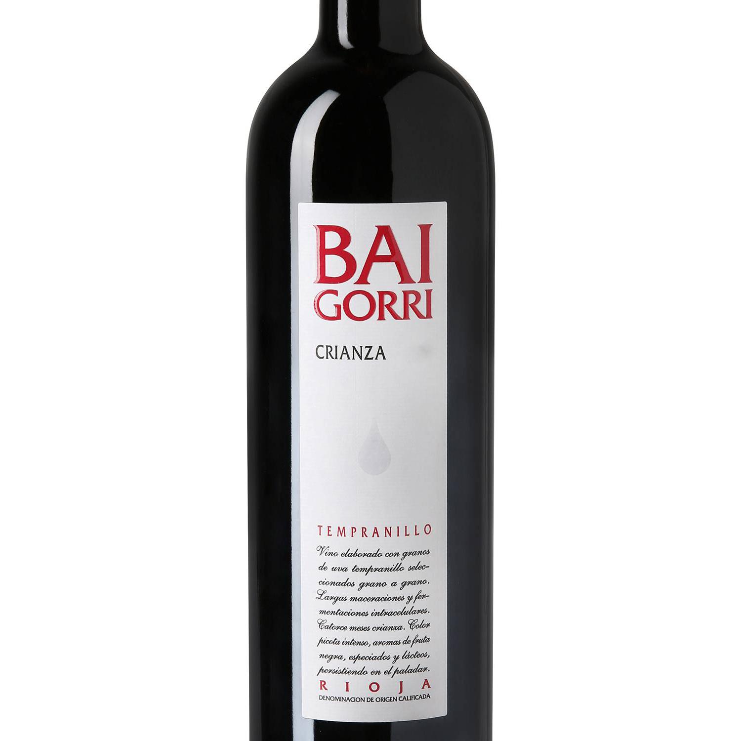 Vino tinto crianza tempranillo Baigorri D.O.Ca. Rioja 75 cl.