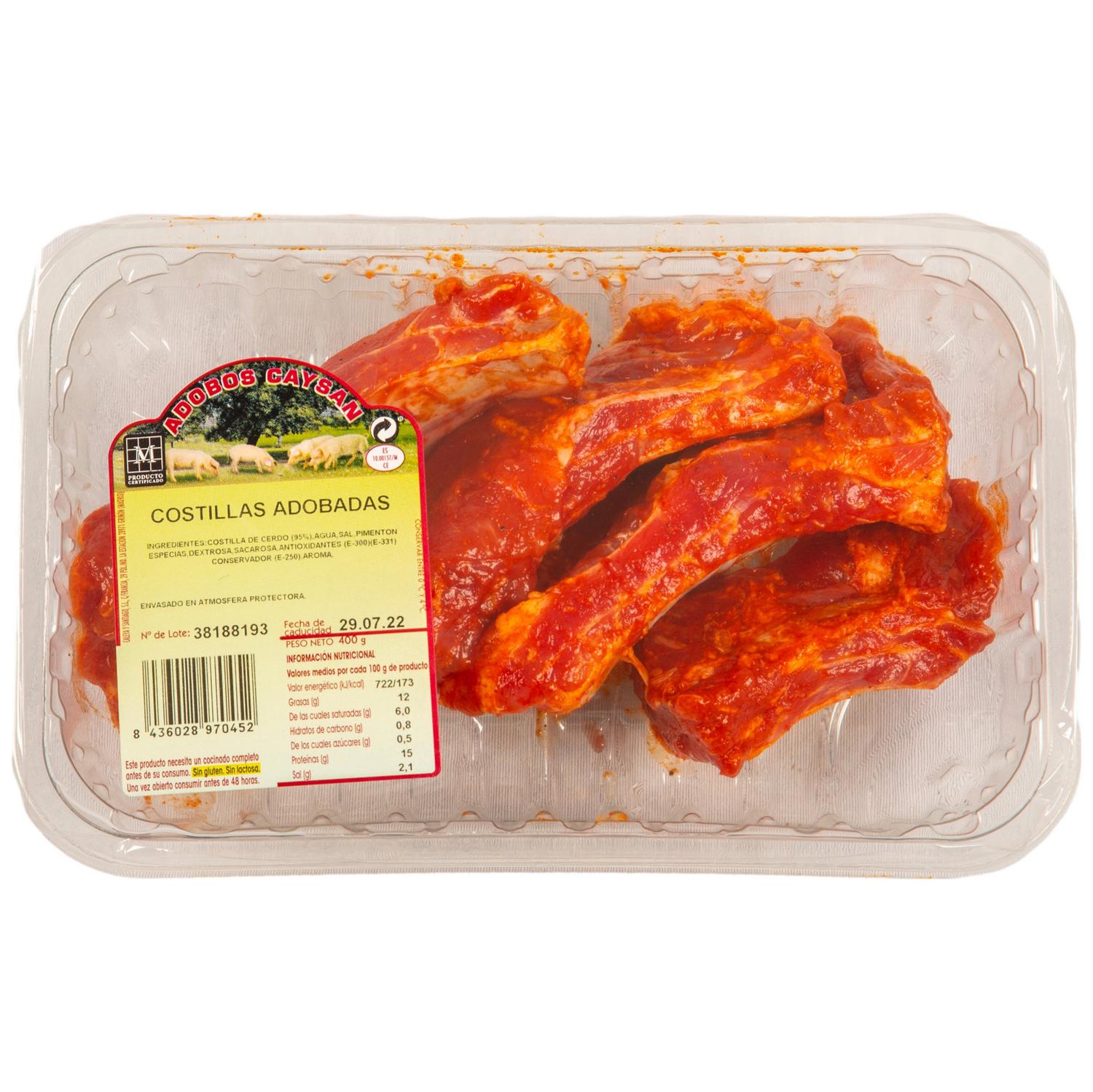Costilla de cerdo adobada Caysan 400 g