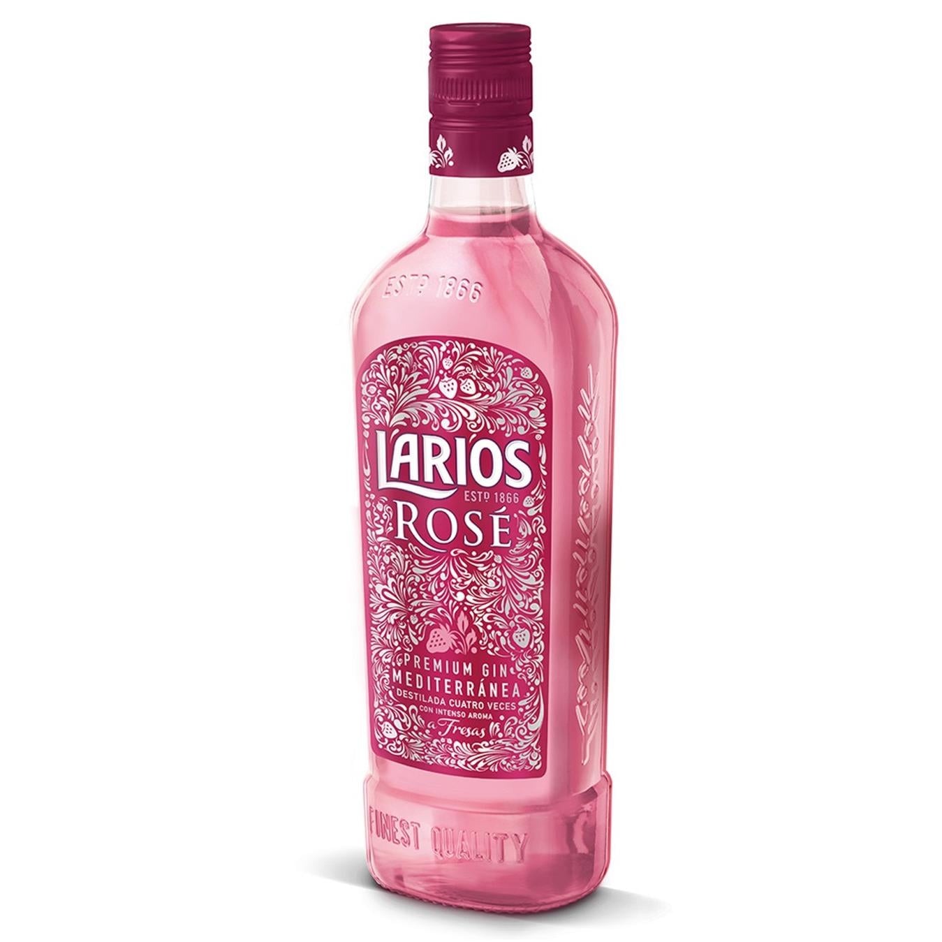 Ginebra Larios Rosé premium 70 cl.