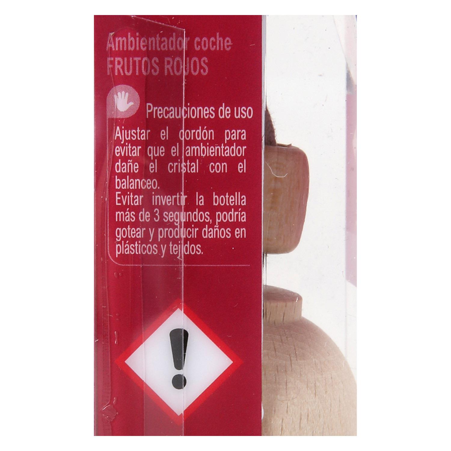 Ambientador para coche olor frutos rojos Carrefour 1 ud.