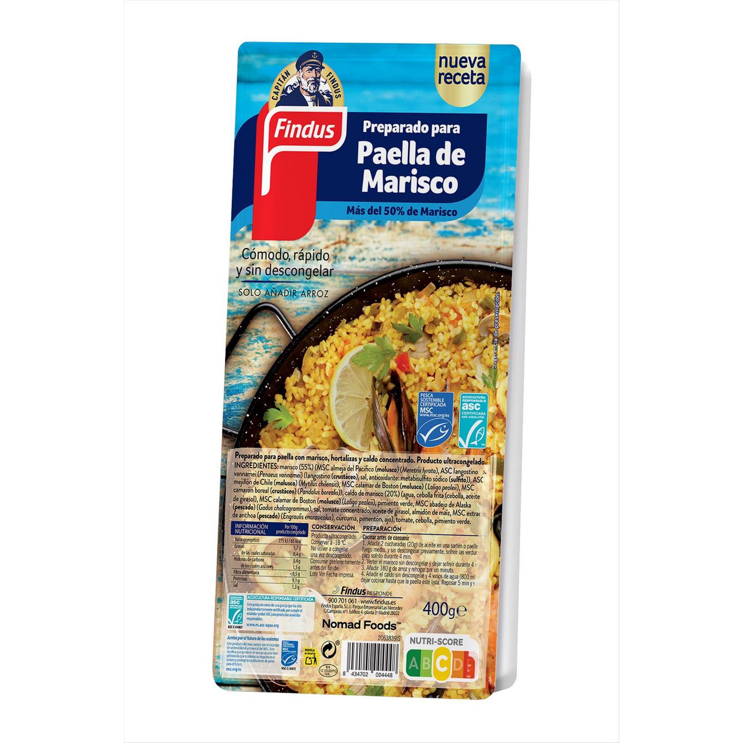 Preparado para paella Capitán Findus 400 g.