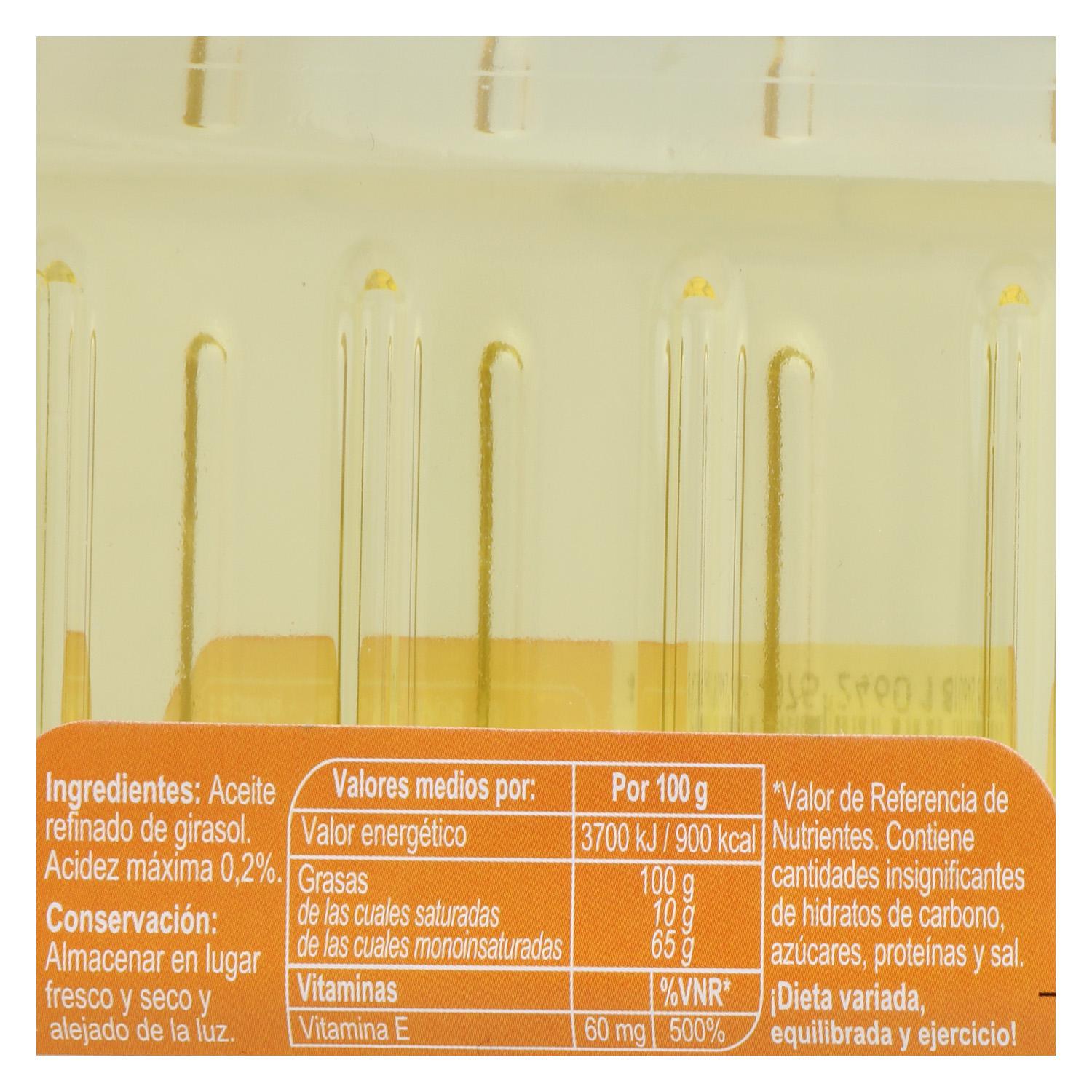 Aceite refinado de girasol especial para freír Carrefour 1 l.