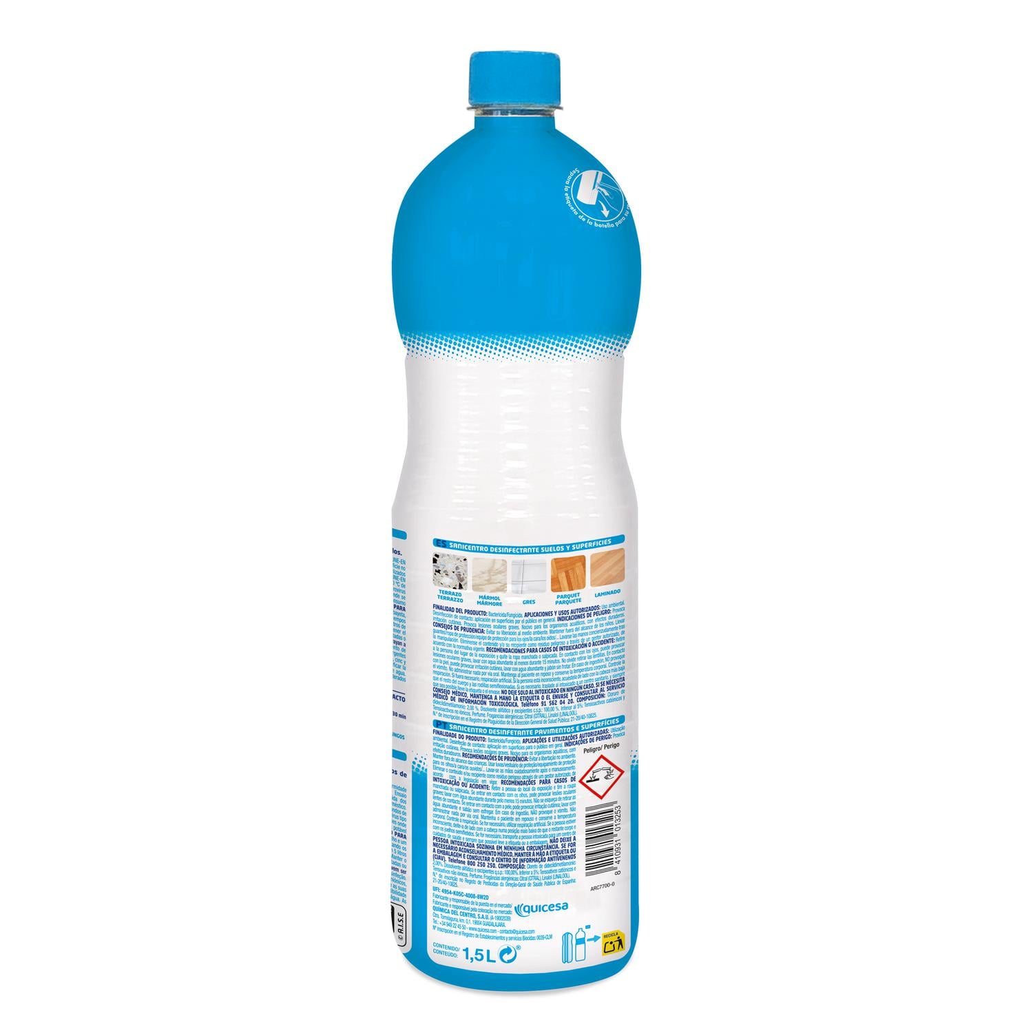 Friegasuelos multidesinfección Sanicentro 1,5 l.