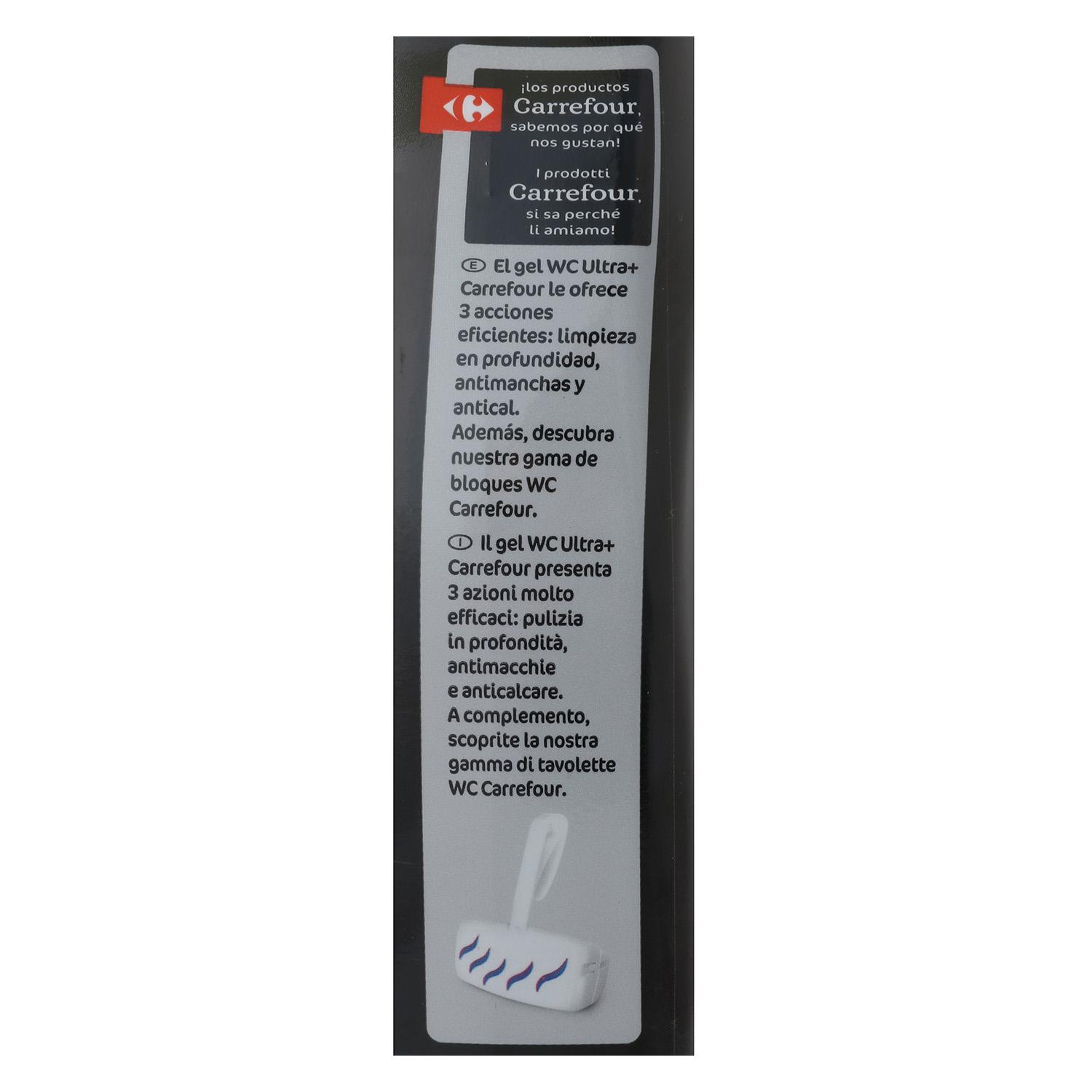 Gel WC super desincrustante Carrefour 750 ml.