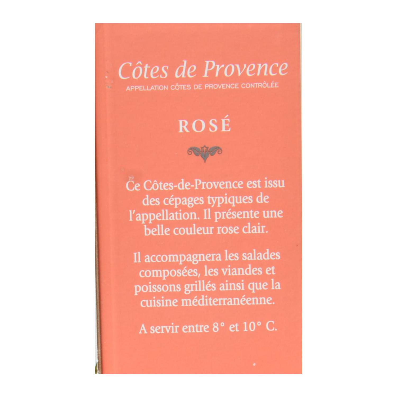 Estuche de vino rosado la cave d'augustin florent rose Côtes de Provence 3 l.