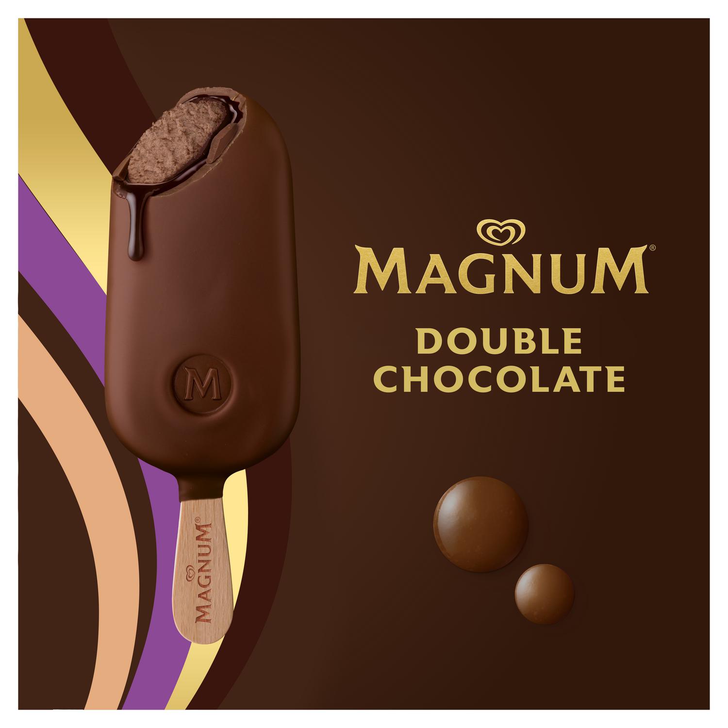 Bombón helado chocolate Double Magnum 3 ud.
