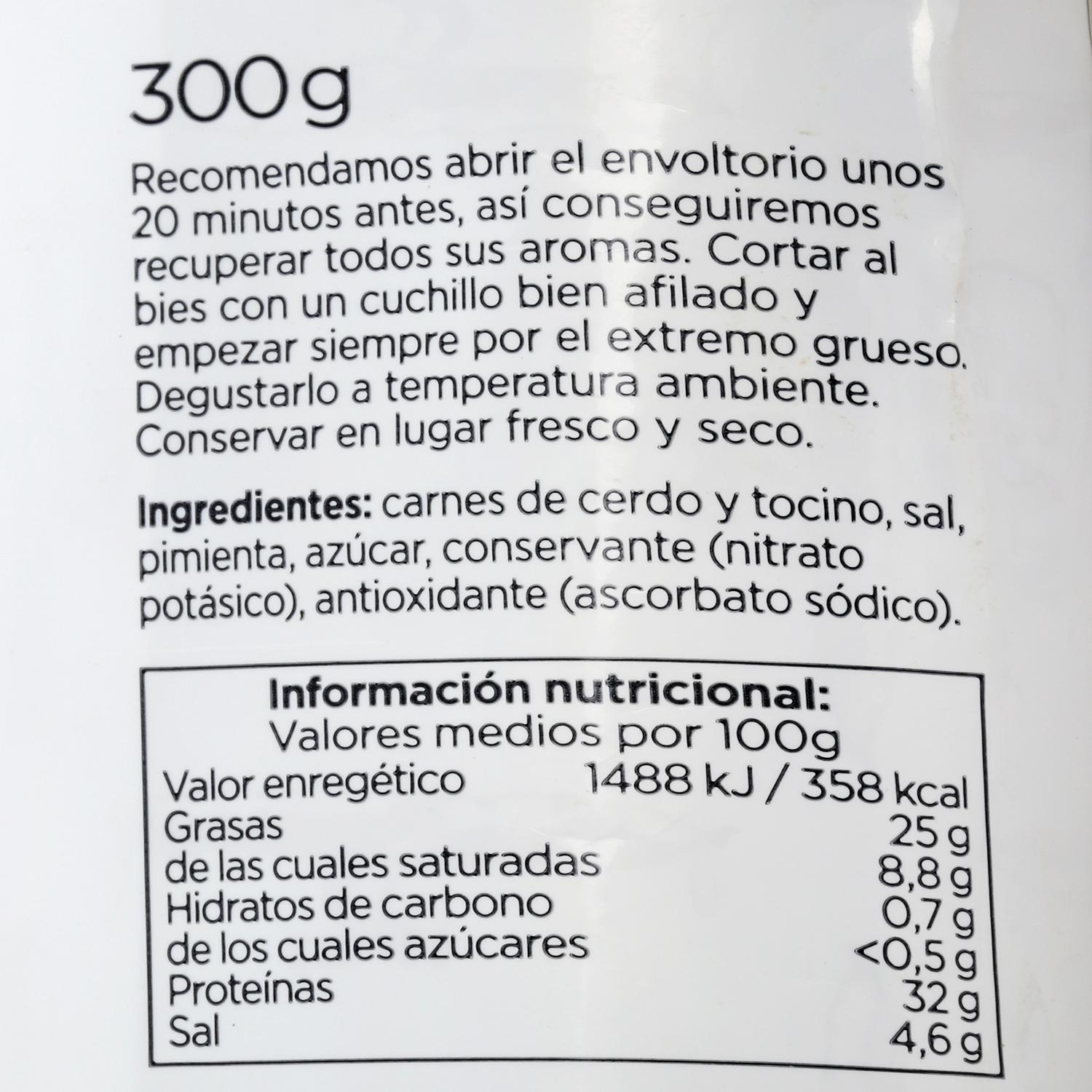 Salchichón de VIC ecológico I.G.P. pieza Embutidos Salgot 200 g