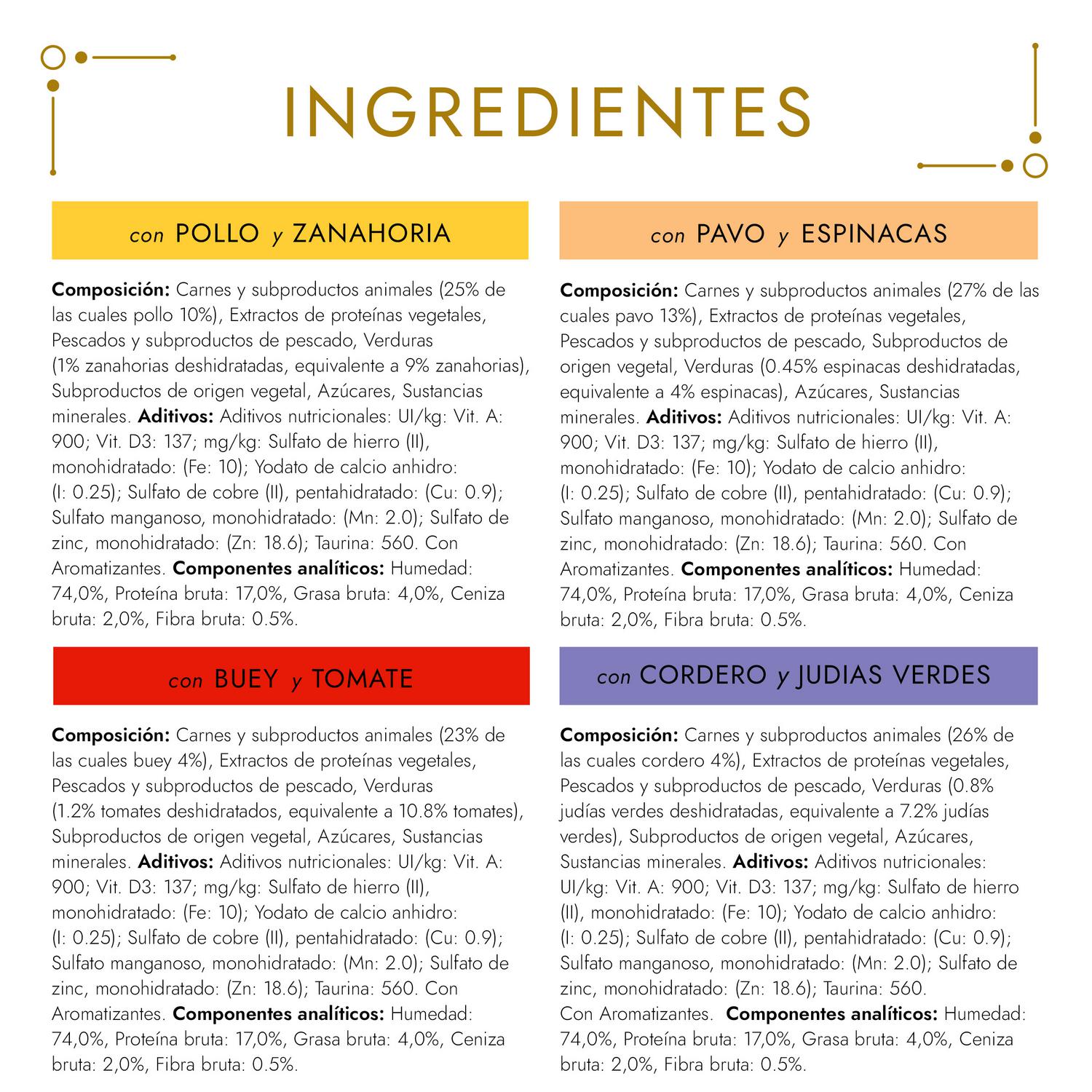 Comida húmeda de carne para gato Purina Gourmet Gold Tartelette 8x85 g.