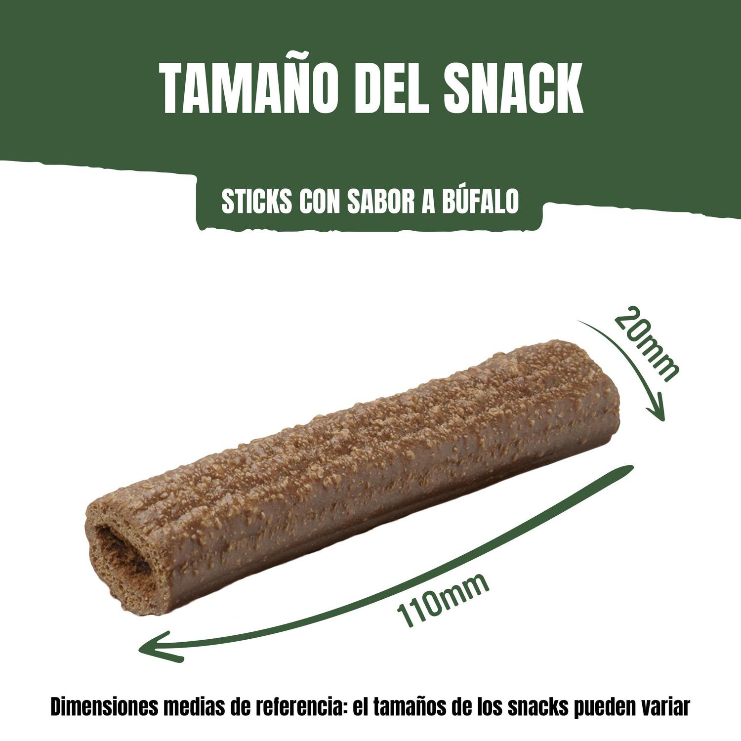 Snack para perros sabor búfalo Purina Adventuros Sticks 120 g