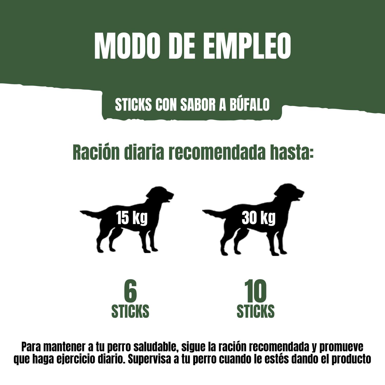 Snack para perros sabor búfalo Purina Adventuros Sticks 120 g