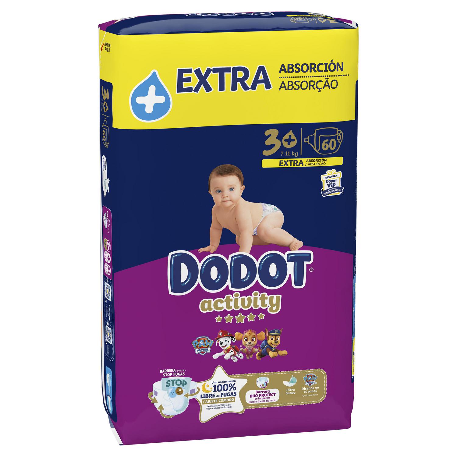 Pañales Dodot Activity T3 (7-11 kg.) 60 ud.