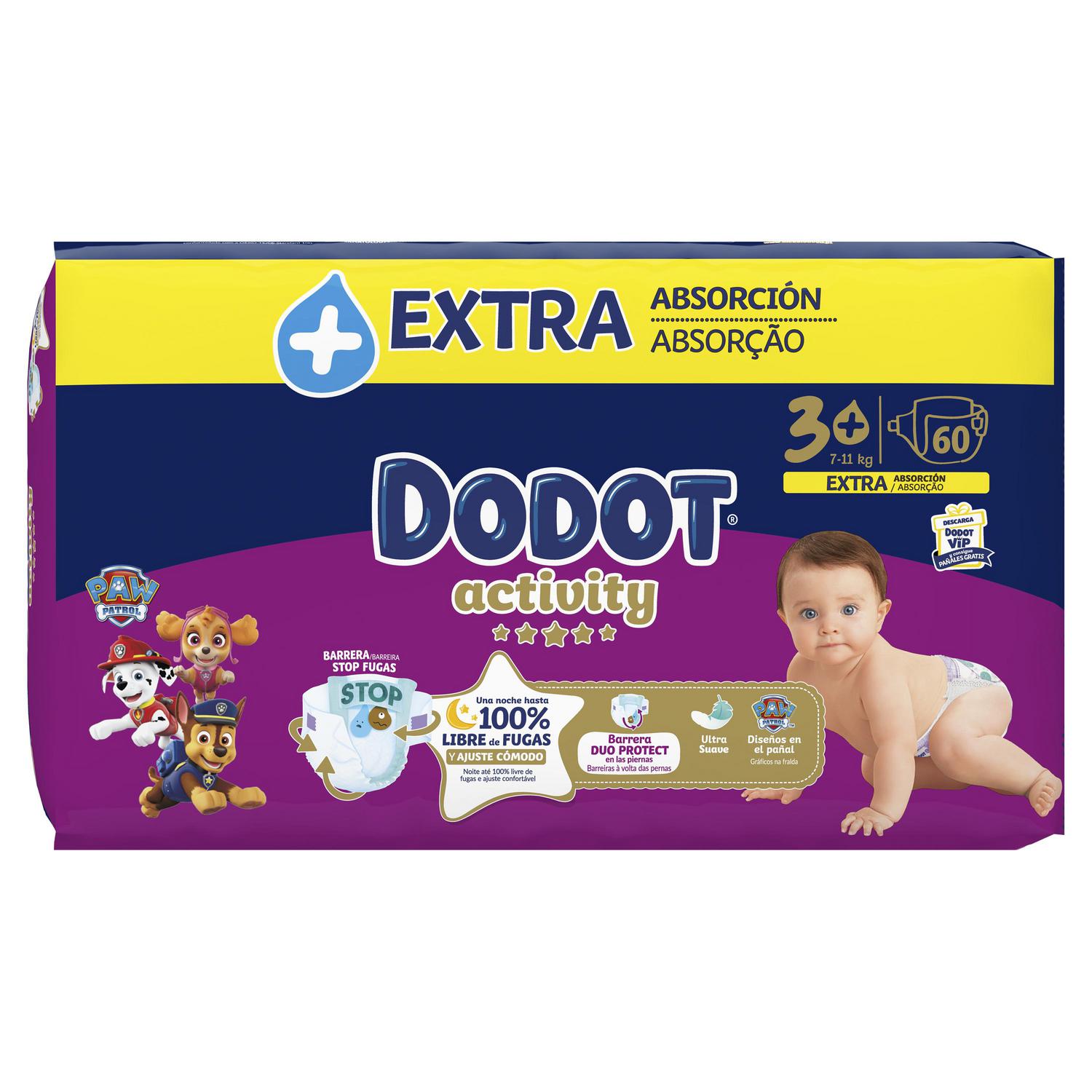 Pañales Dodot Activity T3 (7-11 kg.) 60 ud.