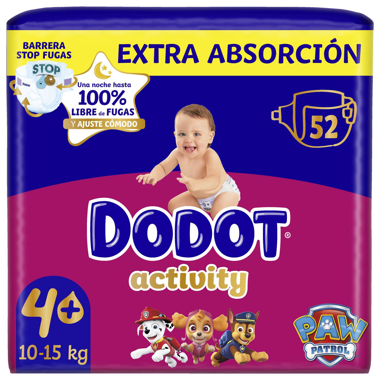 Pañales Dodot Activity T4 (10-15 kg.) 52 ud.