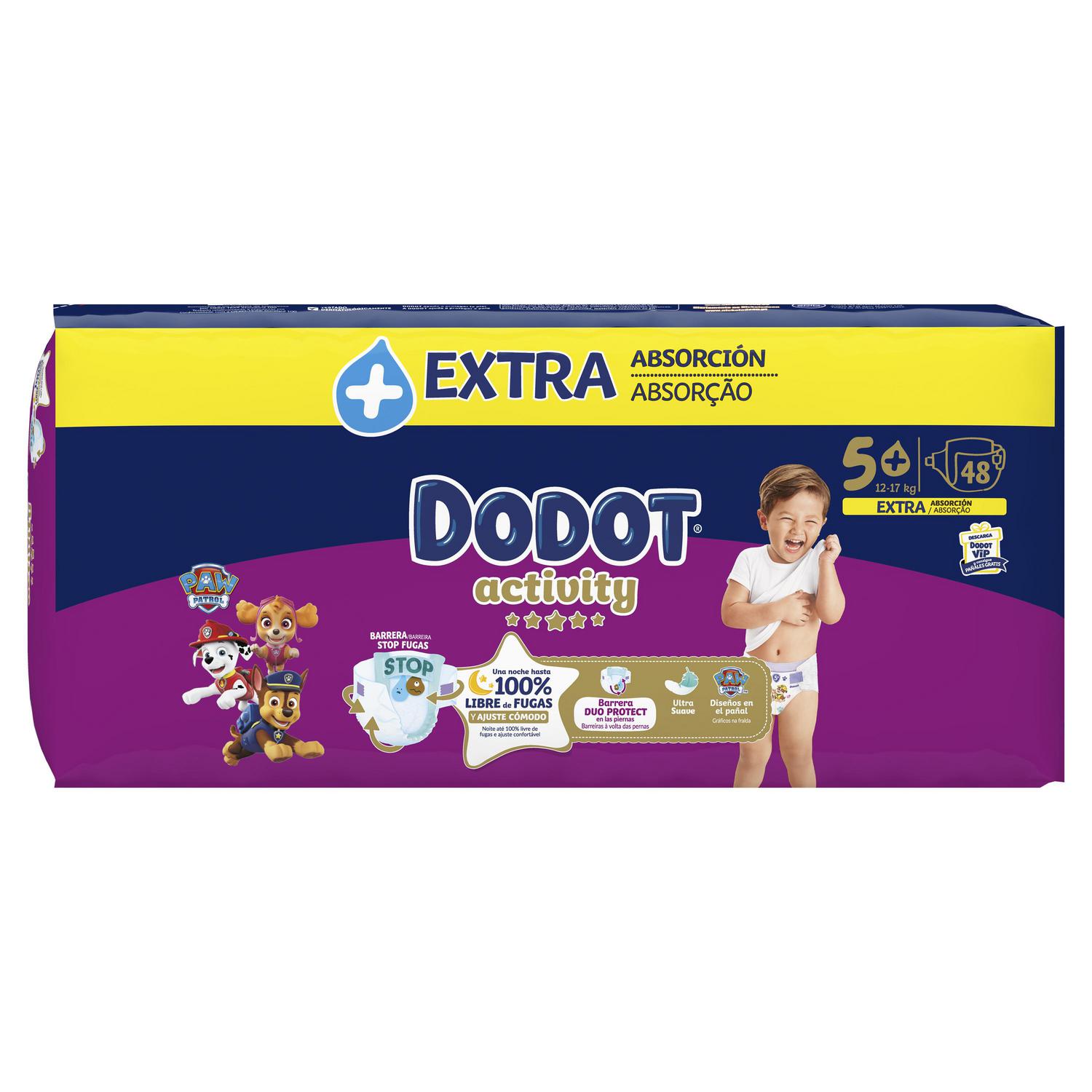 Pañales Dodot Activity T5 (12-17 kg.) 48 ud.