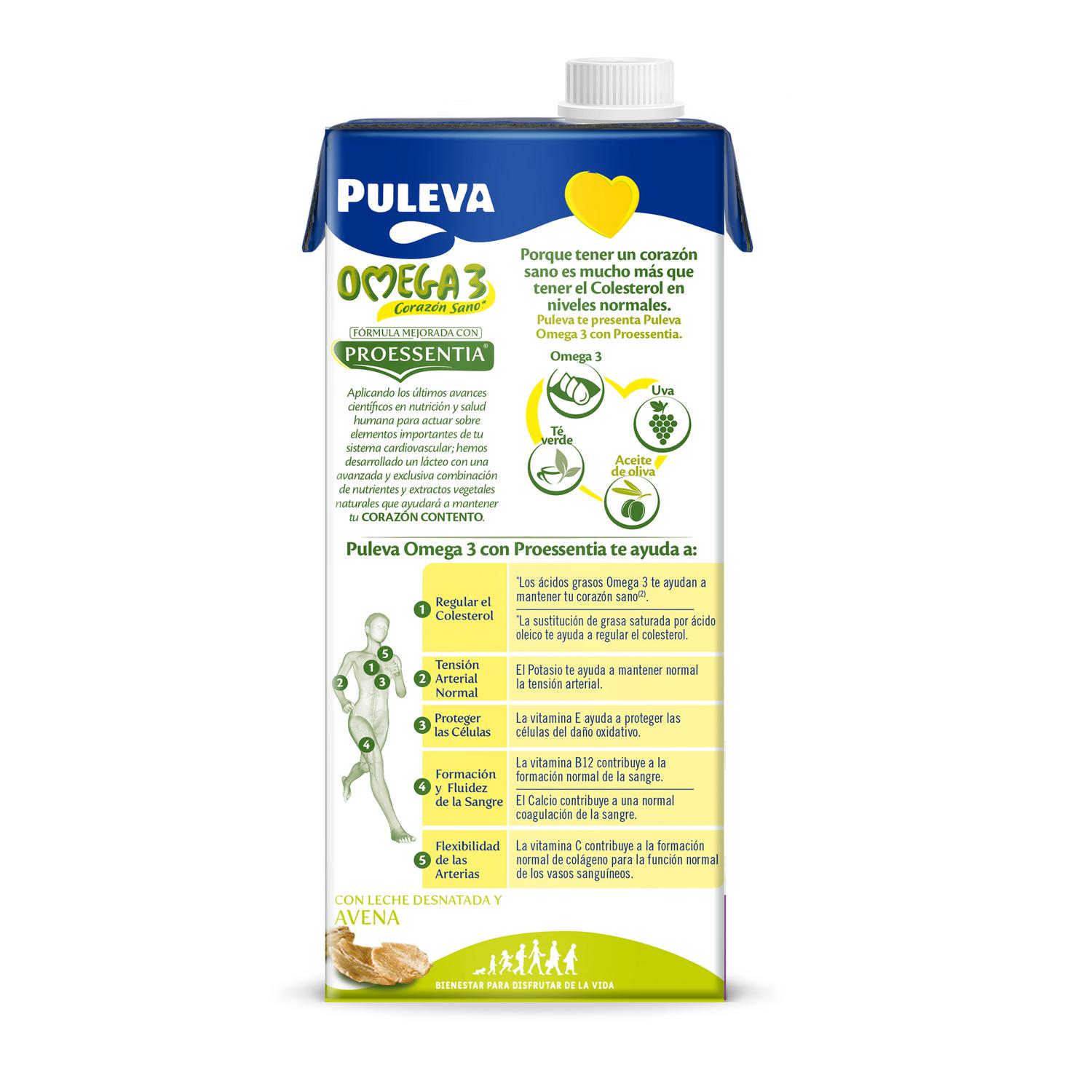 Preparado lácteo con avena Omega 3 Puleva brik 1 l.