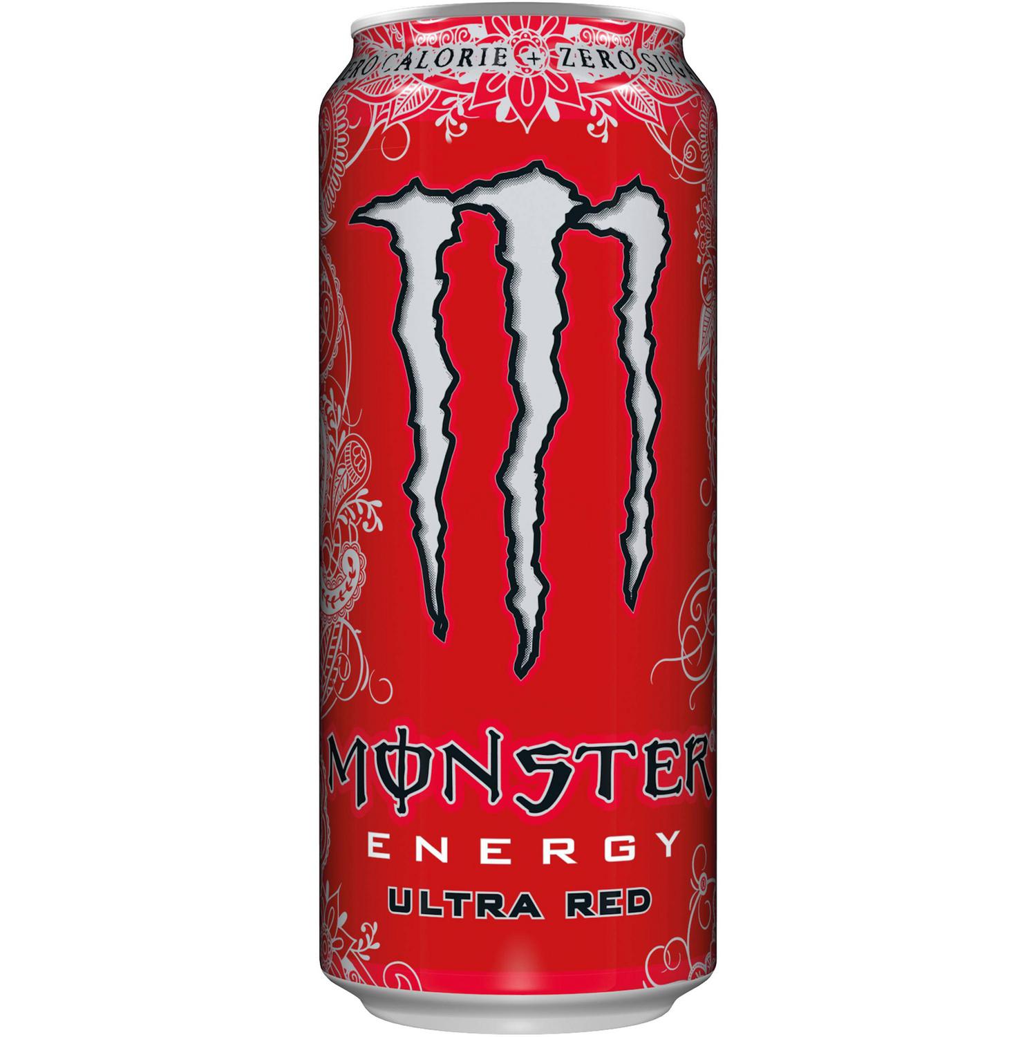 Monster Energy Bebida Energética Ultra Red sin azúcar lata 50 cl.