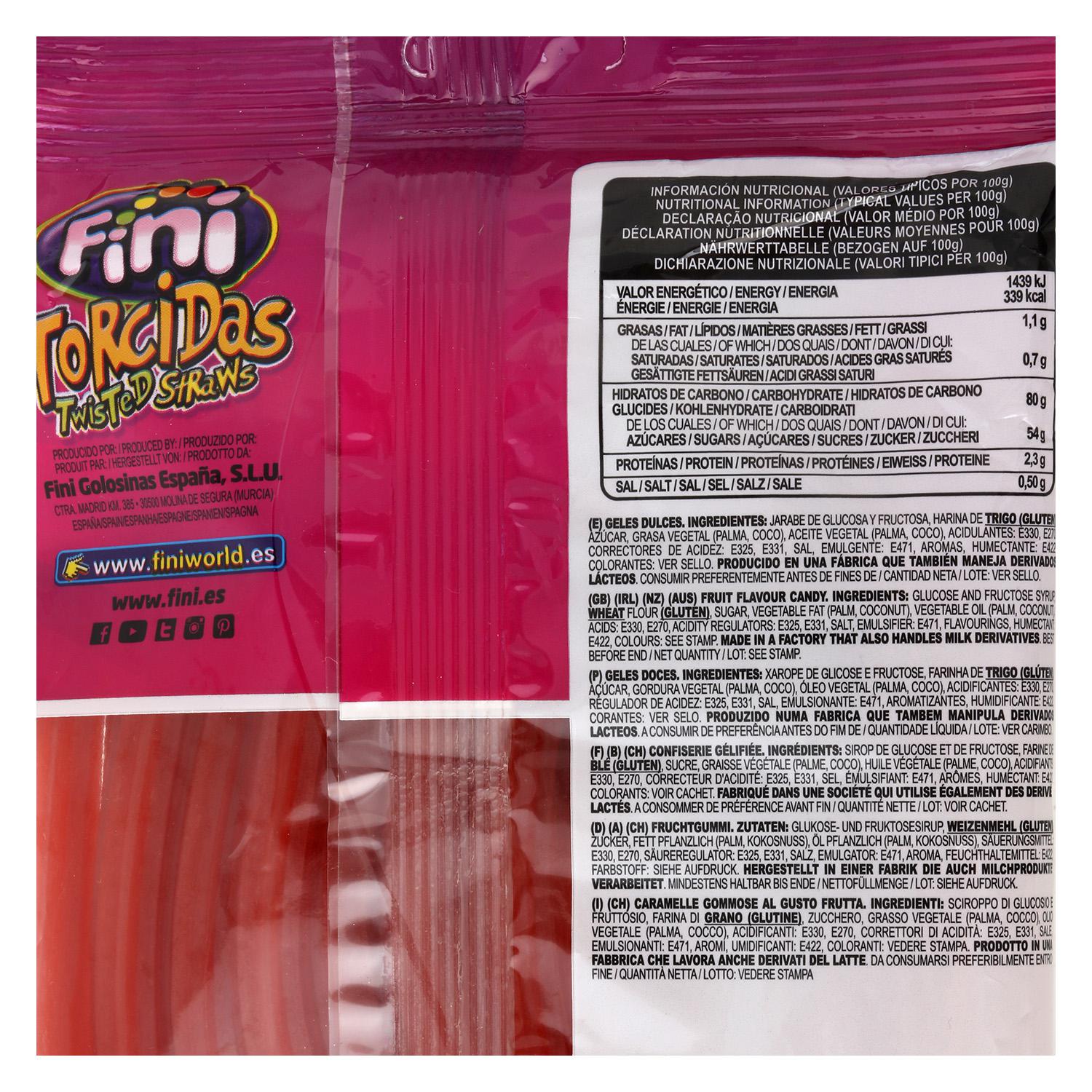 Regaliz de goma Torcidas Fini 170 g.