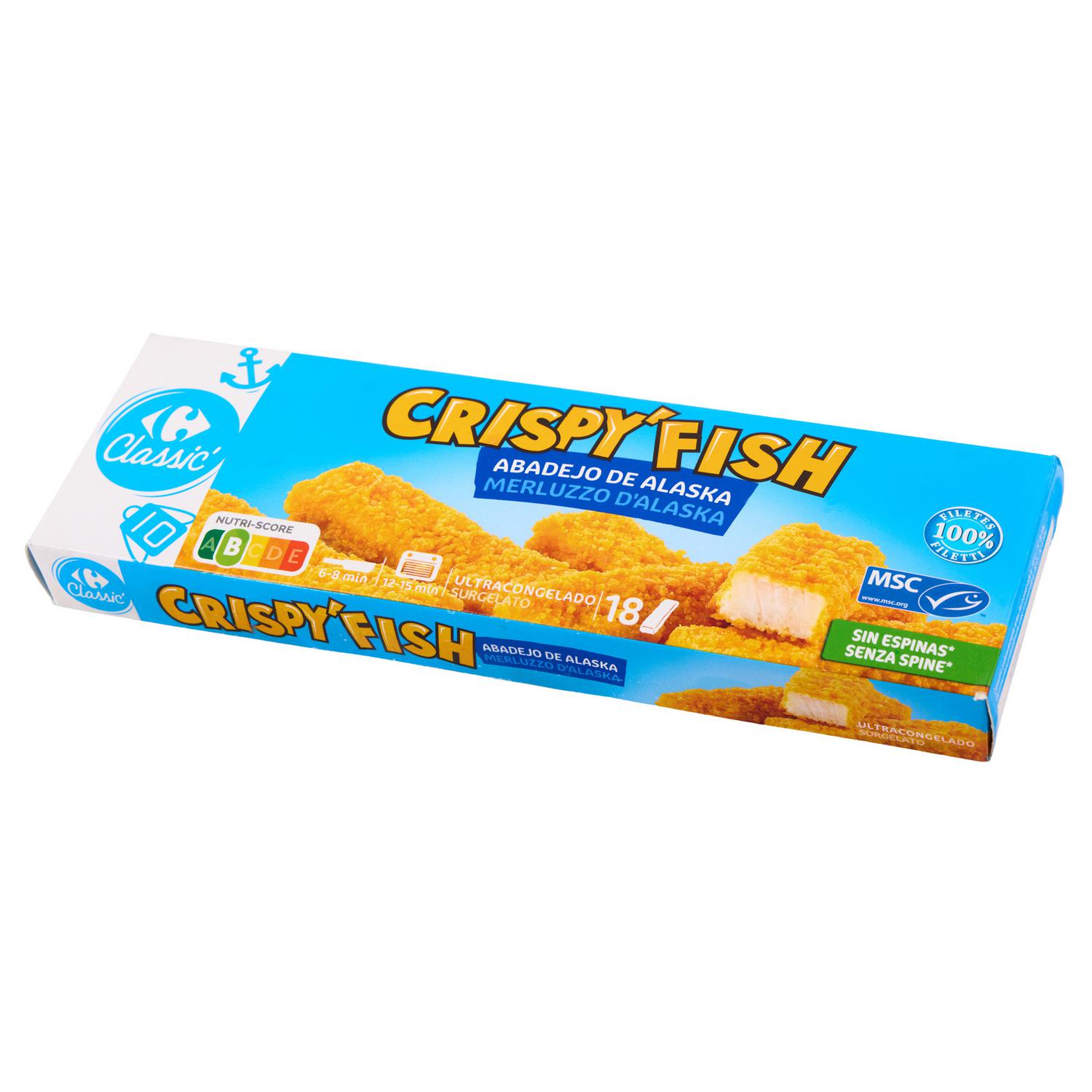 Varitas de merluza empanada Carrefour Clasicc 450 g.