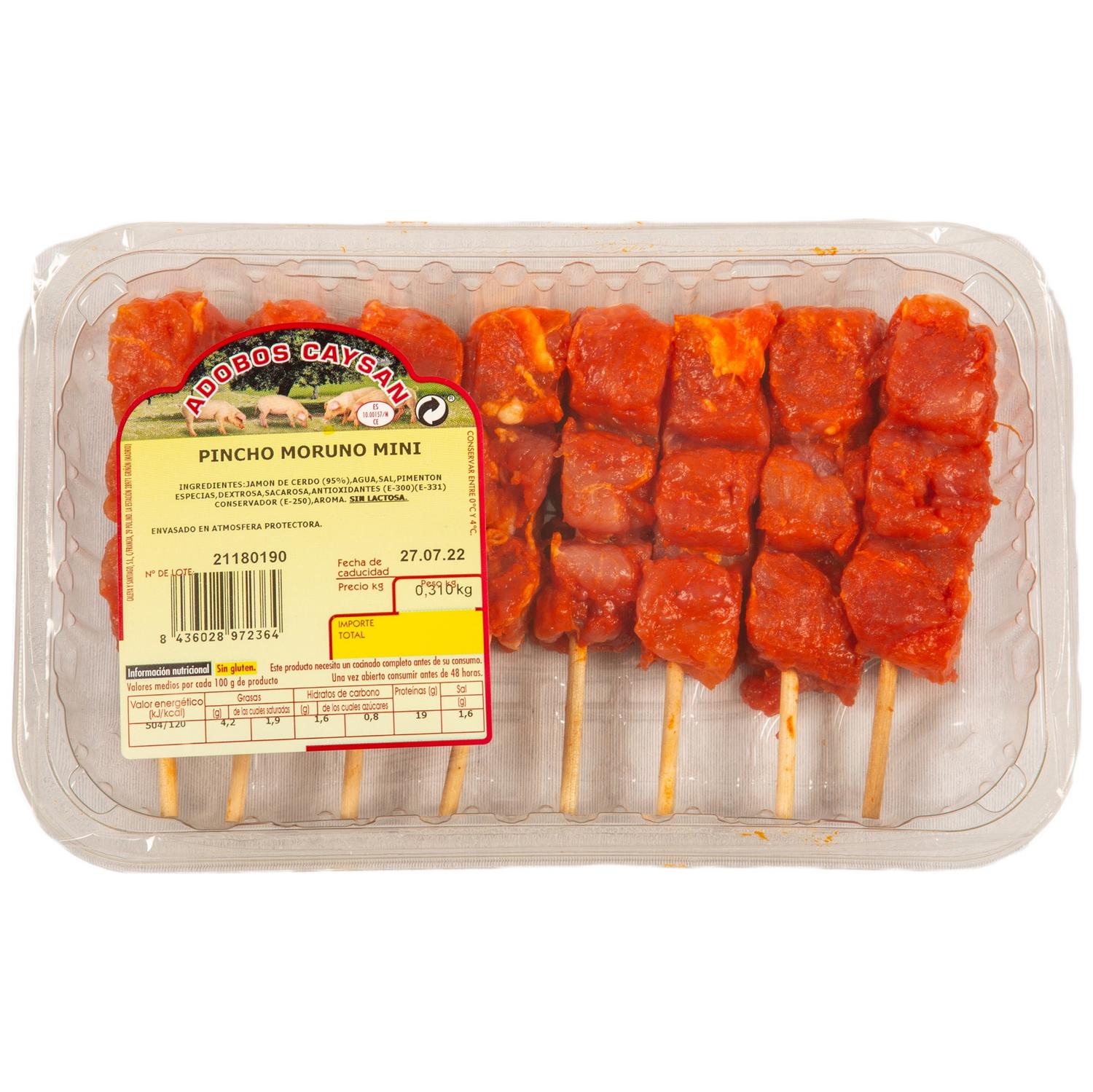 Mini pincho moruno de cerdo adobado Caysan 310 g