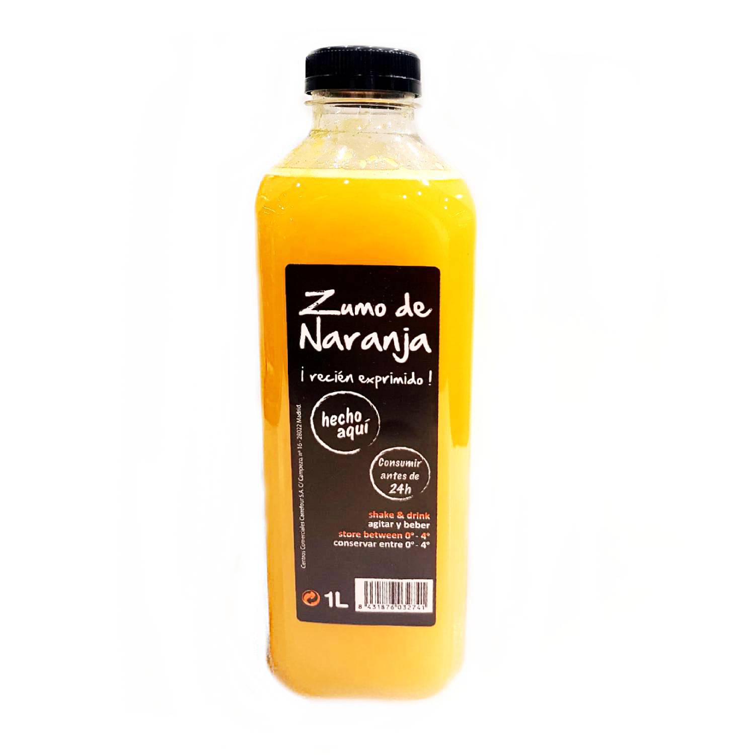 Calorias Zumo De Naranja 250 Ml