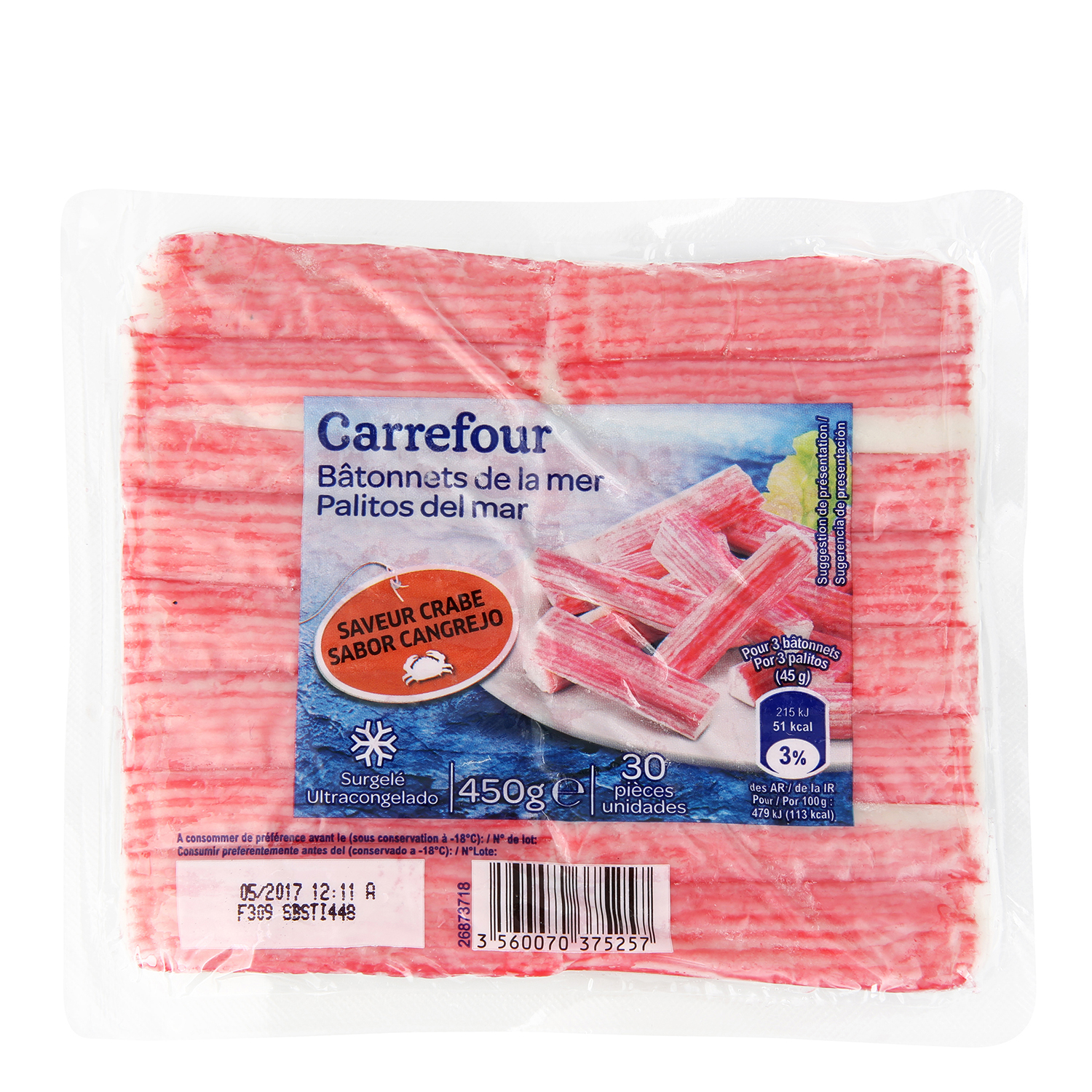 Palitos de mar Carrefour 450 g. Carrefour - Carrefour supermercado compra online