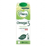 Bebida láctea a base de leche desnatada con Omega 3 Flora sin gluten brik 1 l.