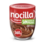 Crema de avellanas original Nocilla sin gluten y sin aceite de palma 360 g.