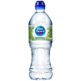Agua mineral Aquarel tapón deportivo 75 cl.