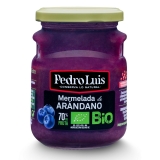 Mermelada de arándano ecológica Pedro Luis sin gluten 280 g.