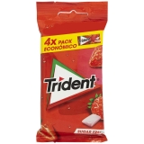 Chicles de fresa sin azúcar Trident 56 g.