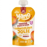 Yamogur a base de avena de mango ecológico sin azúcar añadido Mangolina Jolie Yamo 100 g.