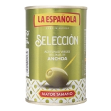 Aceitunas verdes rellenas de anchoa La Española 130 g.