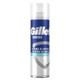 Espuma de afeitar refrescante con eucalipto para piel sensible Series Gillette 250 ml.