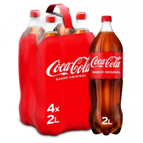 Coca Cola pack 4 botellas 2 l.