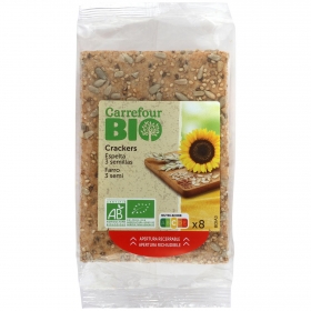 Crackers con Espelta y Semillas Carrefour Bio 200 gr 