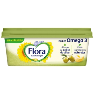 Margarina oliva Flora sin gluten sin lactosa sin aceite de palma 225 g.