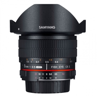 Lente Samyang 8mm F3.5 Canon Cs Ii Fish-eye
